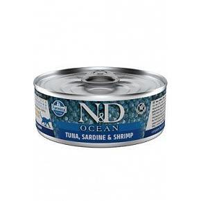 N&D CAT OCEAN Adult Tuńczyk & Sardynka & Krewetki 70g
