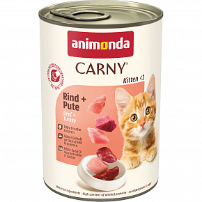 ANIMONDA puszka CARNY Kitten - wołowina + indyk 400g