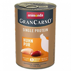GRANCARNO Single Protein 400 g czystego kurczaka, puszka dla psów