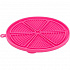 Lick´n´Snack KOŁO z przyssawkami - mata do powolnego karmienia, 18 cm, TPR/plastik, różowa