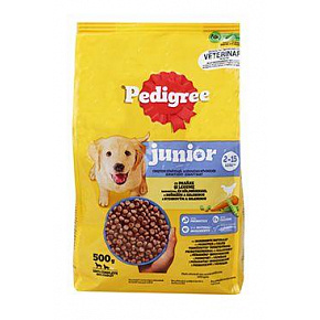 Pedigree Dry Junior M/L drób z warzywami 500g