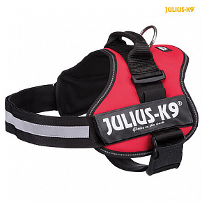 Julius-K9 uprząż siłowa 2/L-XL 71-96 cm/50 mm, - czerwony