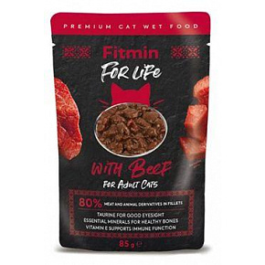 Fitmin FL cat saszetka Wołowina 85g