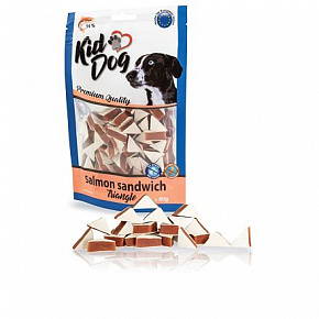 KIDDOG trójkąciki kanapkowe z łososia 80 g