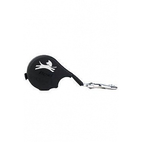 Smycz FLEXI Click taśma 0,7m/25kg czarna