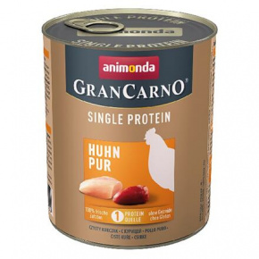 GRANCARNO Single Protein 800 g czystego kurczaka, puszka dla psów