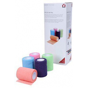 Bandaż elastyczny. Vet-Flex 7,5cm x 4,5m mix Kruuse 10szt.