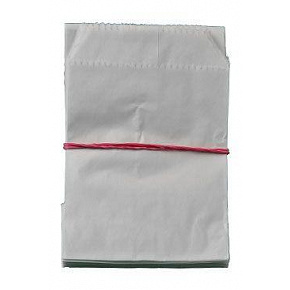 Biała papierowa torebka apteczna 8x11cm 100 sztuk