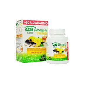 GS Omega 3 Citrus +D3 60 kaps.