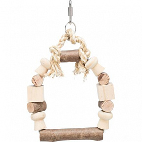 Drewniana huśtawka z ozdobami TRIXIE