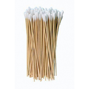 Patyczki bawełniane niesterylne.drewniane 15cm 100szt CVET