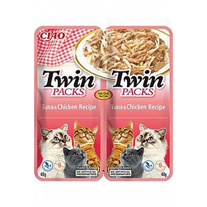 Churu Cat Twin Packs Tuńczyk i Kurczak w Bulionie 2x40g Churu Cat Twin Packs Tuńczyk i Kurczak w Bulionie 2x40g