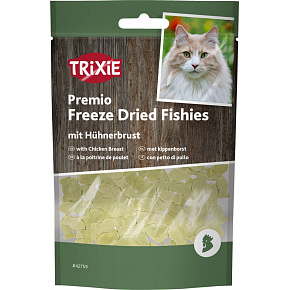 PREMIO rybki suszone mrozem z piersią kurczaka, 78% zawartości mięsa, 20 g