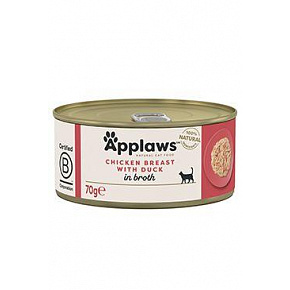 Applaws Cat konserwa. Adult Broth pierś z kurczaka z kaczką 70g