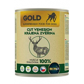 IRONpet Gold Dog konserwa. Venison Cut Muscle 800g
