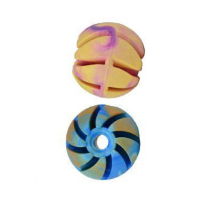 Zabawka dla psa Piłka ze spiralą pływającą Wanilia. 6cm SP