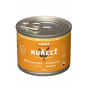 Louie Dog konserwa. Kurczak z cukinią i prebiotykami 200g