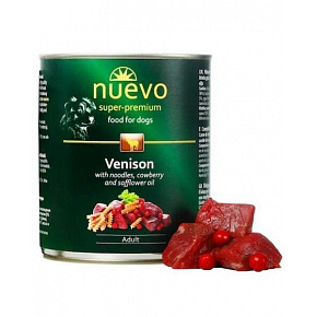 NUEVO dog Adult Venison Menue opak. 6 x 800 g puszka