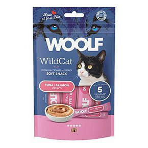 WOOLF WildCat Cream Regular Tuńczyk i Łosoś 5x14g
