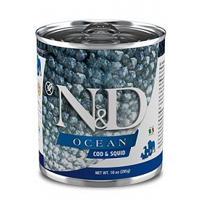 N&D DOG OCEAN Adult Dorsz i Kałamarnica 285g