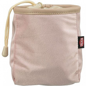 Snack bag, zamszowy worek na smakołyki, o wymiarach 9 × 14 cm