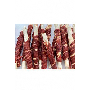 Przysmak Kabanos owinięty wołowiną i dorszem 100g Przysmak Kabanos owinięty wołowiną i dorszem 100g