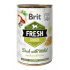 Brit Fresh Dog konz Duck with Millet 400g