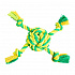 Piłka z 4 ramionami HipHop Dog bawełniana 29 cm / 255 g limonkowa, zielona