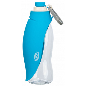 Butelka na wodę ze składanym silikonowym naczyniem, 0.55 l, plastik/silikon