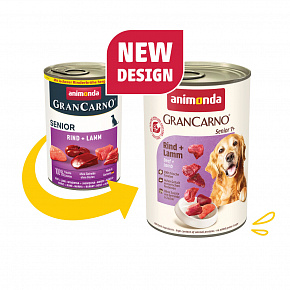 GRANCARNO Senior - wołowina, jagnięcina 400g