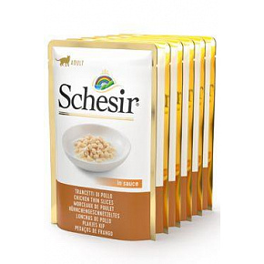 Schesir Cat saszetka Adult Monoprot. kurczak 6x85g