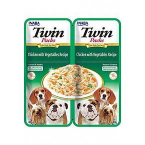 Churu Dog Twin Packs Kurczak&Warzywa. w Bulionie 2x40g Churu Dog Twin Packs Kurczak&Warzywa. w Bulionie 2x40g