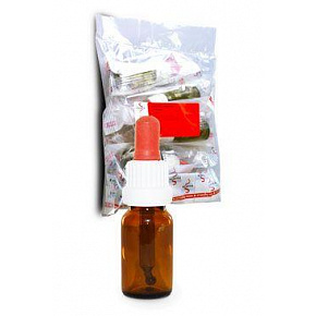 Butelka 10ml brązowa z zakrętką i pipetą/ 10 szt.