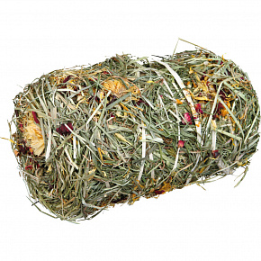 Natur Snack - naturalny wałek z siana z kwiatami dla gryzoni. 200g