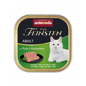 Animonda Vom Feinsten cat CLASSIC indyk i królik opak. 16 x 100 g Animonda Vom Feinsten cat CLASSIC indyk i królik opak. 16 x 100 g