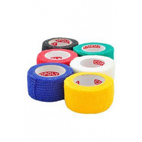 Bandaż elastyczny. CoPoly 2,5cm x 4,5m MIX 24szt