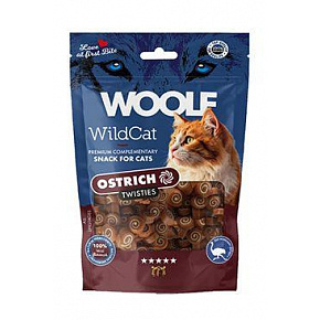 WOOLF WildCat Twisties Przysmak Struś 50g