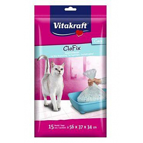 Vitakraft zamiennik.worki do kuwety dla kotów CloFix 15 sztuk