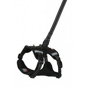 Szelki dla psa z smyczą 2m CLIP&GO czarna XS Zolux