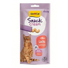 GimCat Snack Cream łosoś 6x15g