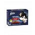 Nestlé FELIX Fantastic cat Multipack wołowina, drób, zielona fasolka & jagnięcina, kurczak, pomidory & indyk, kaczka w galarecie saszetka 12x85 g