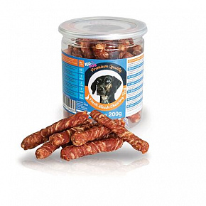 KIDDOG stek z kaczki na pałeczce z bawoła - PREMIUM QUALITY 200 g puszka KIDDOG stek z kaczki na pałeczce z bawoła - PREMIUM QUALITY 200 g puszka