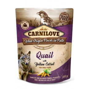 Carnilove Dog Pouch Pasztet Przepiórka i Żółta Marchewka 300g