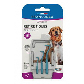 Francodex Haczyk do usuwania kleszczy 3 szt.