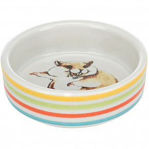 Ceramiczna miska z motywem chomika 80 ml/ 8 cm