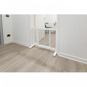 Przesuwna bariera dla psów 65-108 x 61 x 31 biała