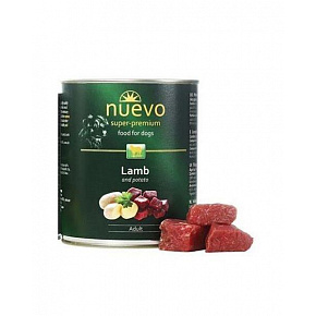 NUEVO dog Adult Lamb & Potato bal. 6 x 800 g puszka NUEVO dog Adult Lamb & Potato bal. 6 x 800 g puszka