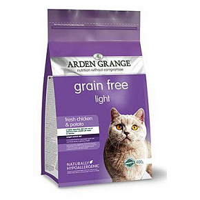 Arden Grange Cat GF Adult Light świeży kurczak i ziemniak 400g