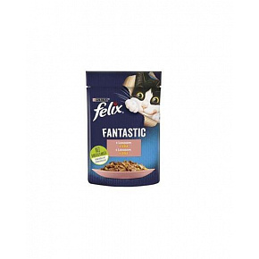 Nestlé FELIX Fantastic cat łosoś galaretka saszetka 26x85 g Nestlé FELIX Fantastic cat łosoś galaretka saszetka 26x85 g