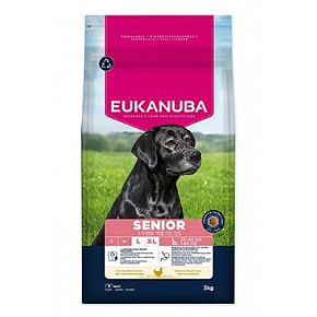 Eukanuba Dog Senior Large bogaty w świeżego kurczaka 3kg